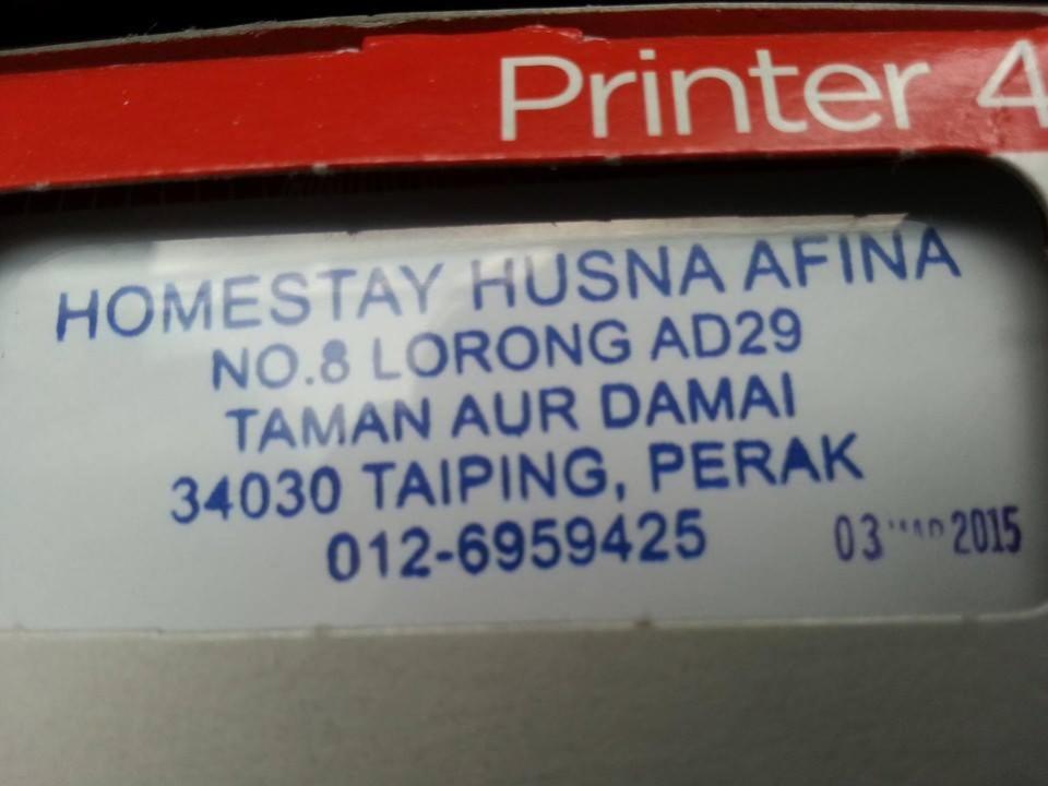 Taiping Homestay Husna Afina Eksteriør bilde